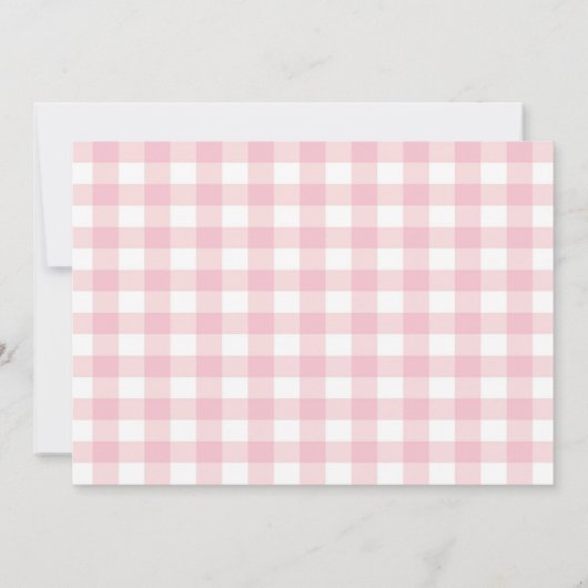 Aardbei eerste verjaardagsfeestje bedankje bedankkaart (Achterkant)