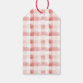 Aardbei Eerste Verjaardagsfeestje Bes Cadeaulabel (Achterkant)