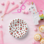 Aardbei en aardbeien papieren kommen (Feest)