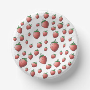Aardbei en aardbeien papieren kommen