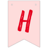 Aardbei en aardbeien vlaggetjes (Tweede vlag)