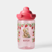Aardbei en Beer Waterfles (Achterkant)