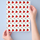 Aardbei en Bloemen Flyer Sjabloon (Hand)