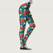 Aardbei en Bloemen Patroon Leggings (Rechts)