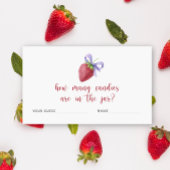 Aardbei en boog Raad hoeveel snoepjes spel Informatiekaartje