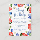 Aardbei- en bosbessenboeken voor Baby Informatiekaartje (Voorkant)
