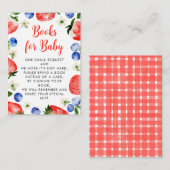 Aardbei- en bosbessenboeken voor Baby Informatiekaartje (Voorkant / Achterkant)