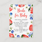 Aardbei- en bosbessenboeken voor Baby Informatiekaartje (Voorkant)