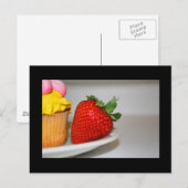 Aardbei en Briefkaart van moffine (Voorkant / Achterkant)