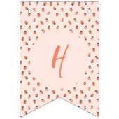 Aardbei en Bunny verjaardagsfeestje Vlaggetjes (Tweede vlag)