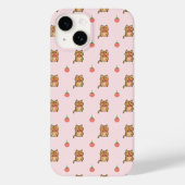 aardbei- en chipmunkpatroon Case-Mate iPhone case (Achterkant)