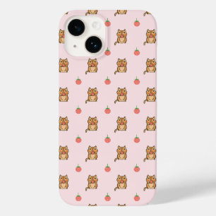 aardbei- en chipmunkpatroon Case-Mate iPhone 14 hoesje
