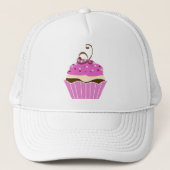 Aardbei en chocolade Cupcake Trucker Pet (Voorkant)