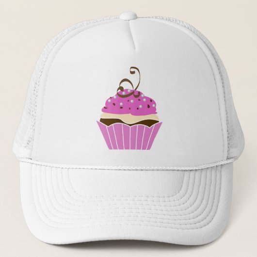 Aardbei en chocolade Cupcake Trucker Pet (Voorkant)