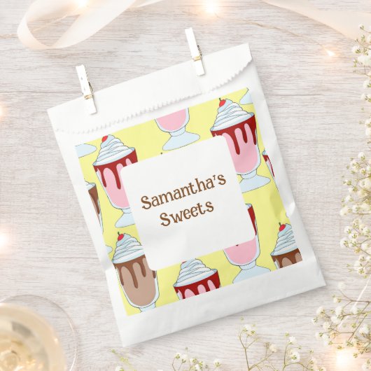 Aardbei en chocolade milkshakes bedankzakje (Geknipt)