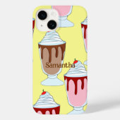 Aardbei en chocolade milkshakes Case-Mate iPhone case (Achterkant)