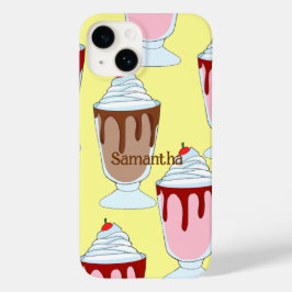 Aardbei en chocolade milkshakes Case-Mate iPhone 14 hoesje