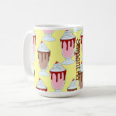 Aardbei en chocolade milkshakes koffiemok (Voorkant links)