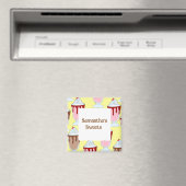 Aardbei en chocolade milkshakes magneet (Insitu (Vaatwasser))