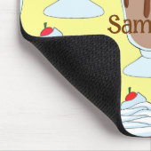 Aardbei en chocolade milkshakes muismat (Hoek)