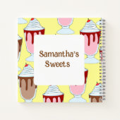 Aardbei en chocolade milkshakes notitieboek (Achterkant)