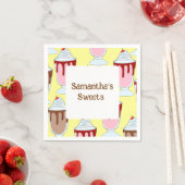 Aardbei en chocolade milkshakes servet (Insitu)