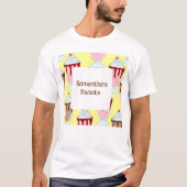 Aardbei en chocolade milkshakes t-shirt (Voorkant)