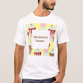 Aardbei en chocolade milkshakes t-shirt