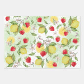 Aardbei en citroen inpakpapier vel (Voorkant)