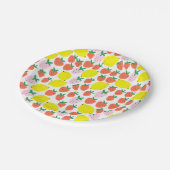 Aardbei en citroenpapier Borden Papieren Bordje (Gekanteld)