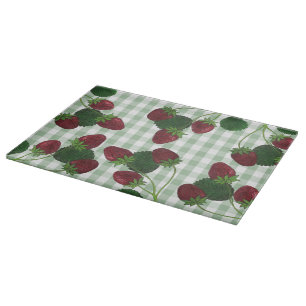 Aardbei en Gingham Lamp Snijplank