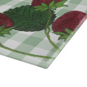Aardbei en Gingham Lamp Snijplank (Hoek)