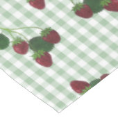 Aardbei en Gingham Tablecloth Tafelkleed (Gekanteld)
