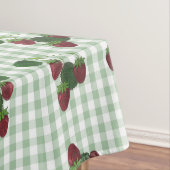 Aardbei en Gingham Tablecloth Tafelkleed (Voorbeeld)