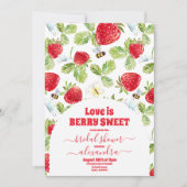 Aardbei en groen Vrijgezellenfeest Kaart (Voorkant)