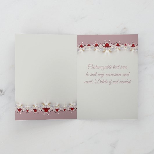 Aardbei en Kaart voor het uitnodigen van kreeften (Binnen)