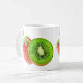aardbei en kiwi koffiemok (Voorkant links)