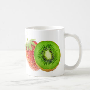 aardbei en kiwi koffiemok
