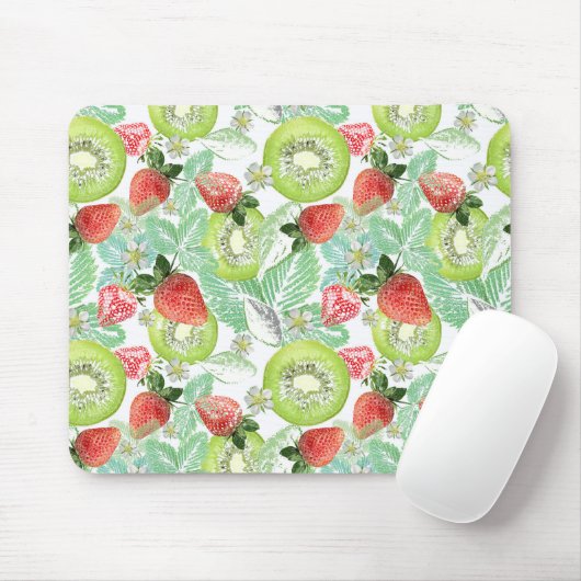 Aardbei en kiwi muismat (Met muis)