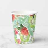 Aardbei en kiwi papieren bekers (Achterkant)