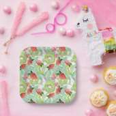 Aardbei en kiwi papieren bordje (Feest)