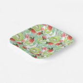 Aardbei en kiwi papieren bordje (Gebogen)