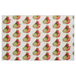 aardbei en kiwi stof