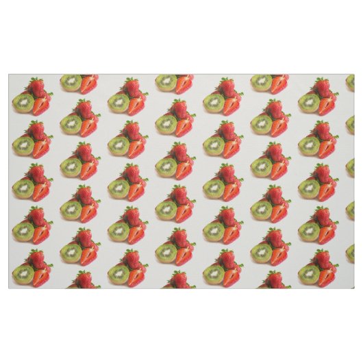 aardbei en kiwi stof (Fat Quarter)