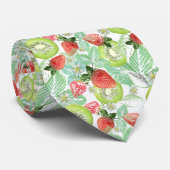 Aardbei en kiwi stropdas (Opgerold)