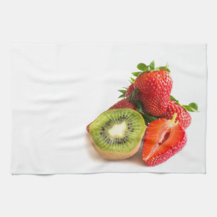 aardbei en kiwi theedoek