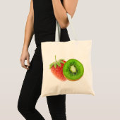 aardbei en kiwi tote bag (Voorkant (product))
