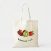 aardbei en kiwi tote bag (Voorkant)