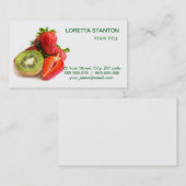 aardbei en kiwi visitekaartje (Voorkant / Achterkant)