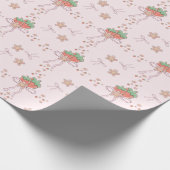 Aardbei en lint cadeaupapier (Hoek)